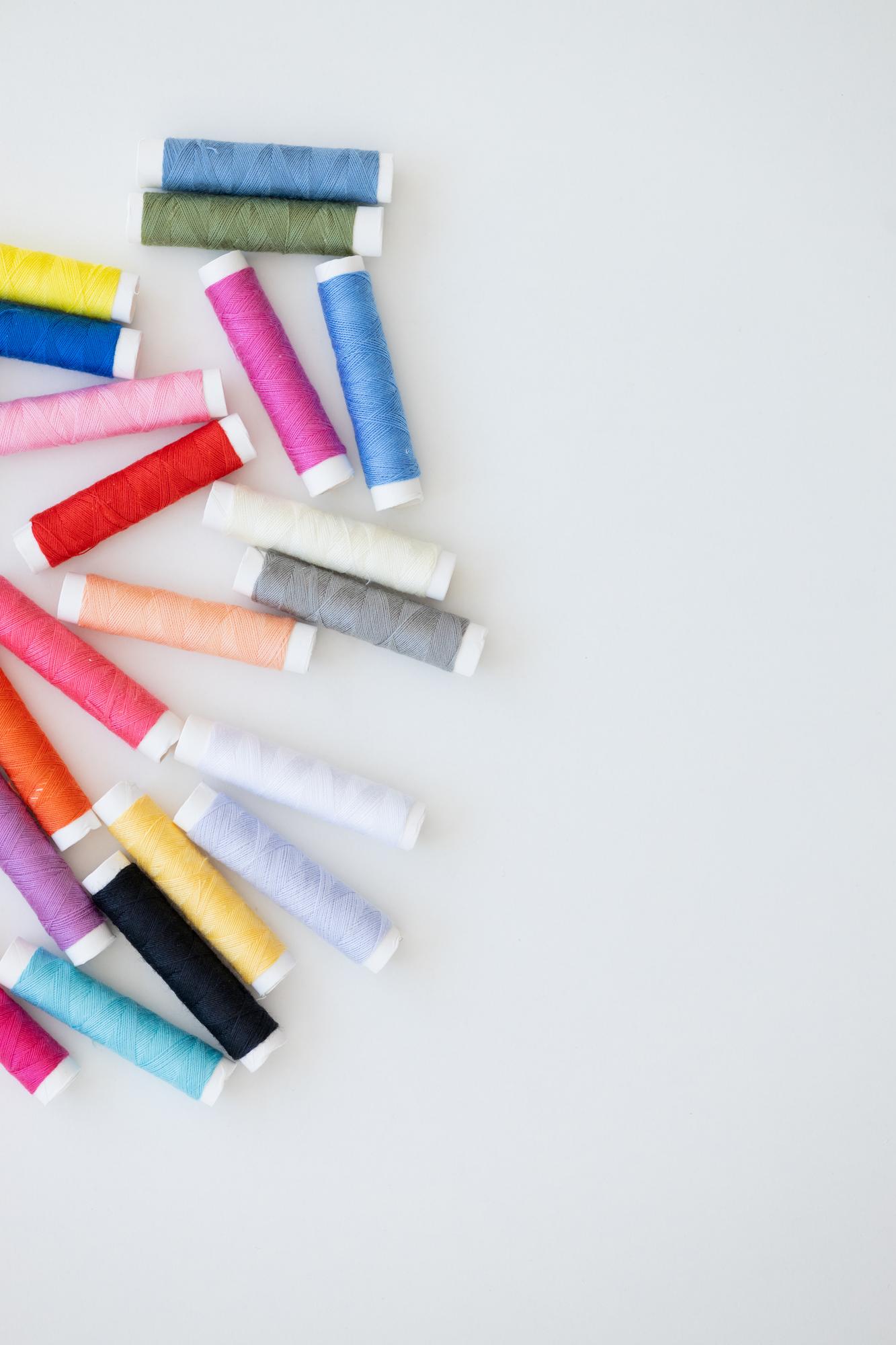 Serie di campioni colori e filati